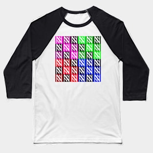 Letter N, the pattern 2 Baseball T-Shirt